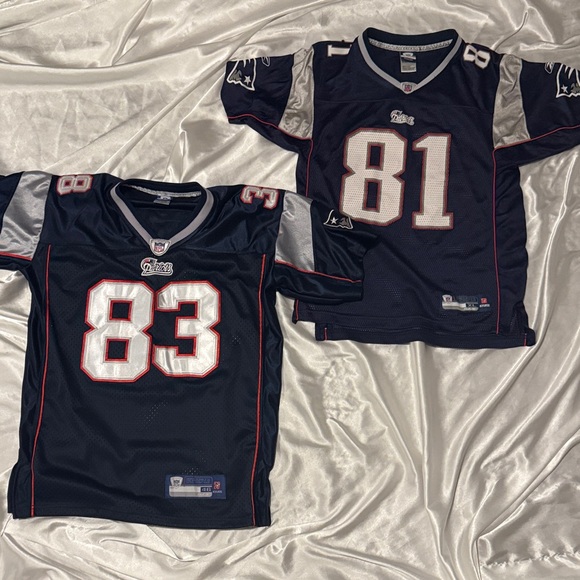 Nfl Apparel Tops - Women's Navy Blue Patriots Jerseys (2)